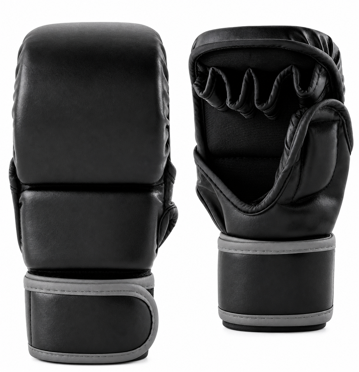 Sparring Gloves Synthetic Leather black Custom Combat Sports Manufacturer